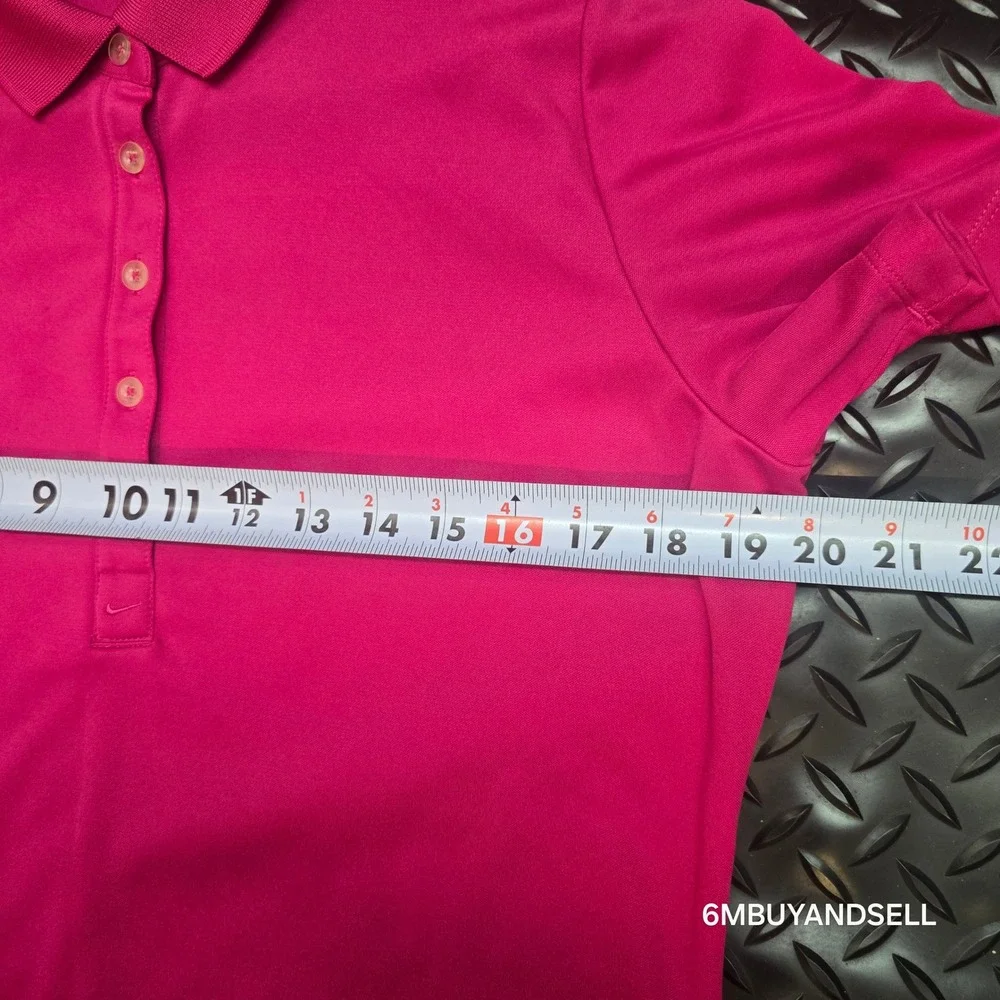 Nike Golf Tour Performance Dri-FIT Pink Polo Shirt Womens Large 508285-646